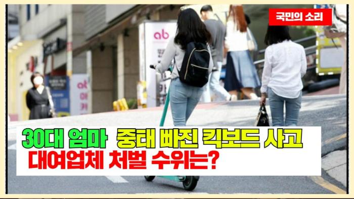 30대 엄마 중태 빠진 킥보드 사고…대여업체 처벌 수위는? 인천포털 국민의소리 기사 이미지
